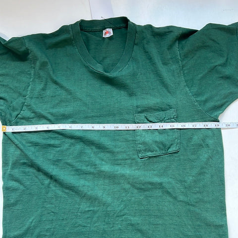 Fruit of The Loom Selvedge Pocket T-Shirt Made in USA Blank