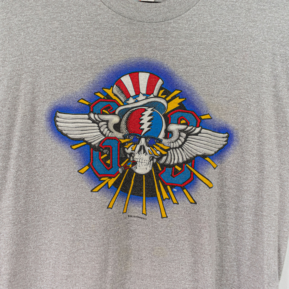 1982 Grateful Dead Rick Griffin Smoking Skull Art T-Shirt– VNTG Shop