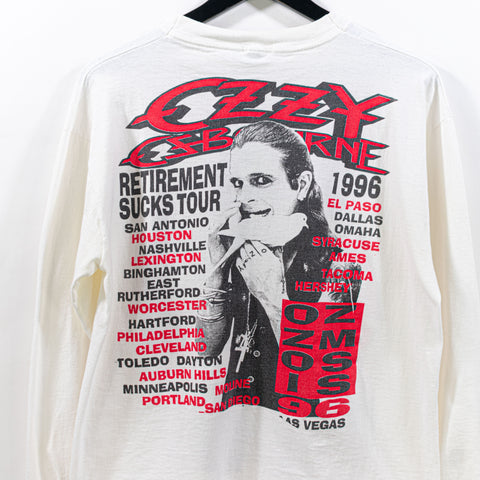 1996 Ozzy Osbourne Ozzmosis Retirement Sucks Long Sleeve T-Shirt