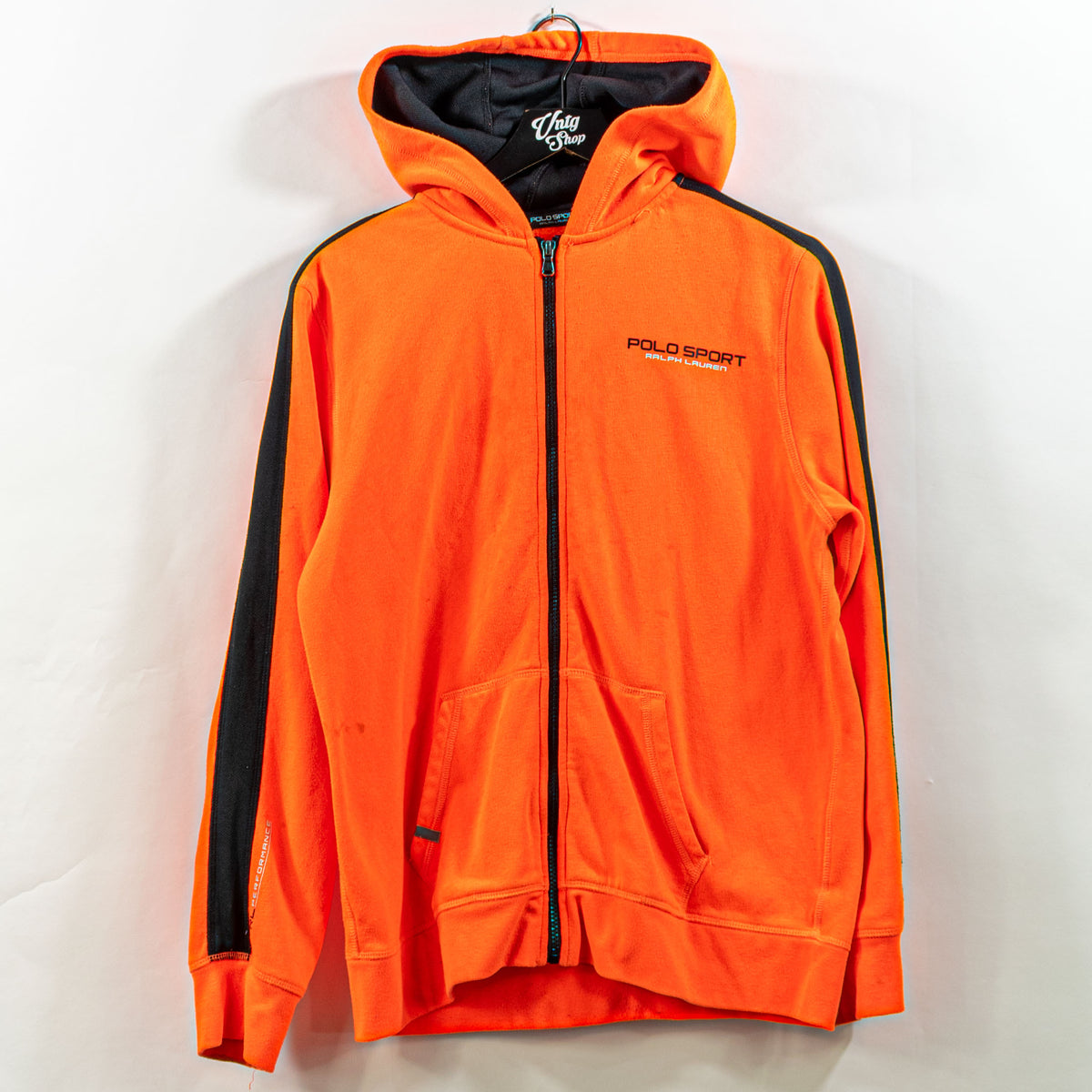 Orange polo best sale zip up hoodie