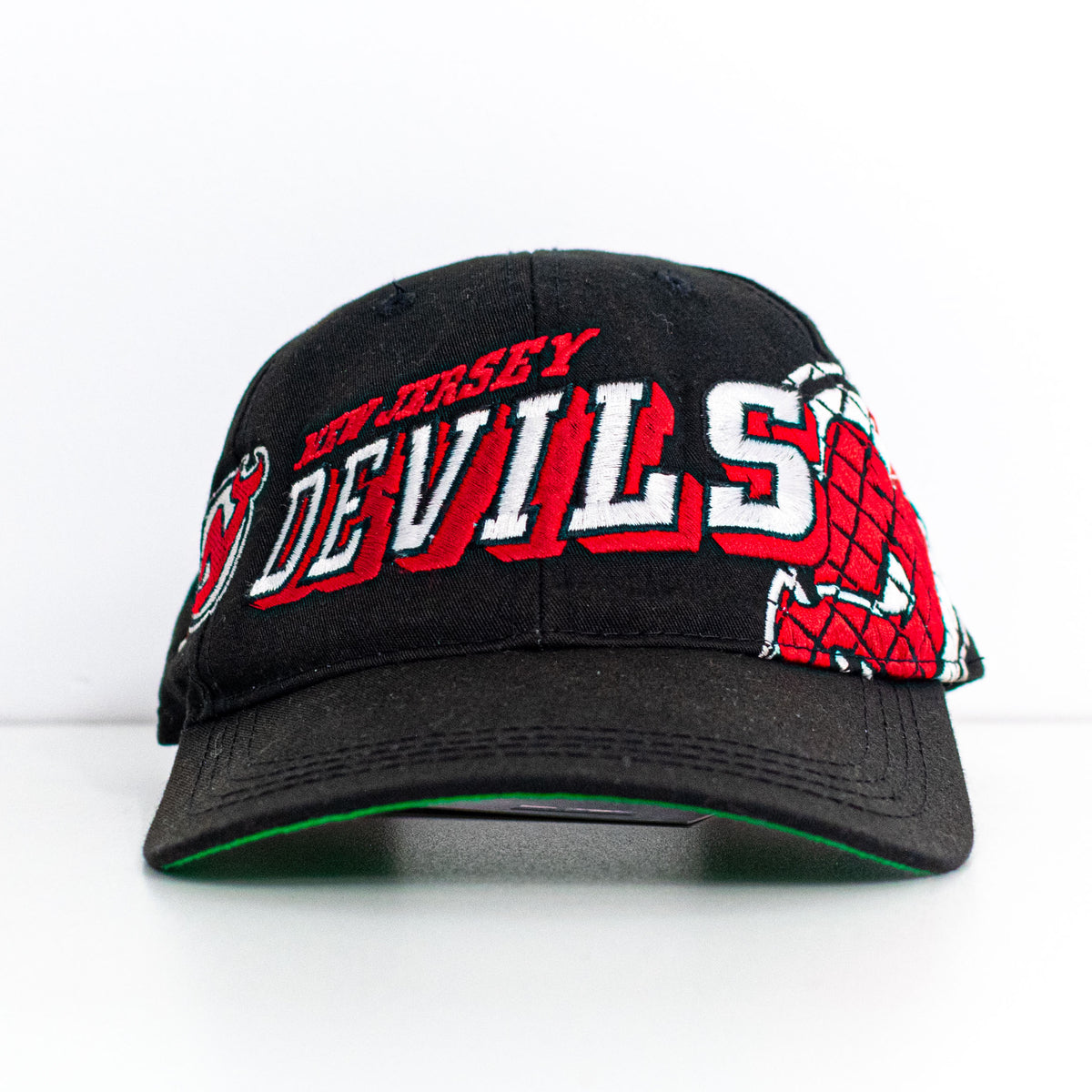 New Jersey Devils Hat Baseball Cap Black Reebok NHL Hockey Strapback Retro  USA