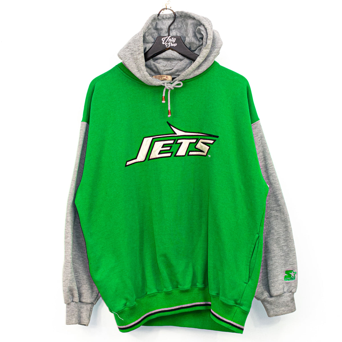 Vintage Starter New York Jets NFL Embroidered Sweatshirt Large 