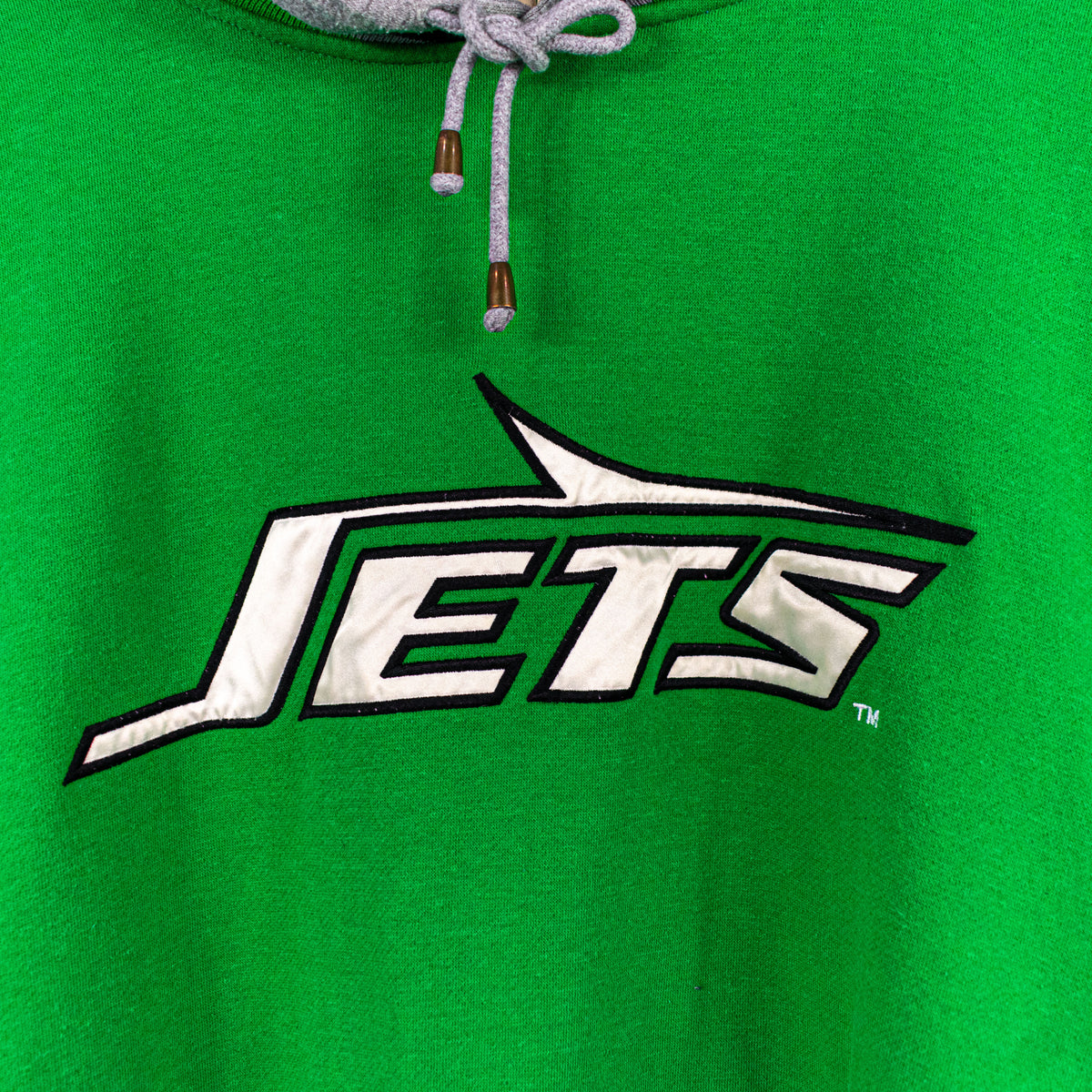 Vintage New York Jets Taz Hoodie Sweatshirt Large Looney Tunes Long Sleeve