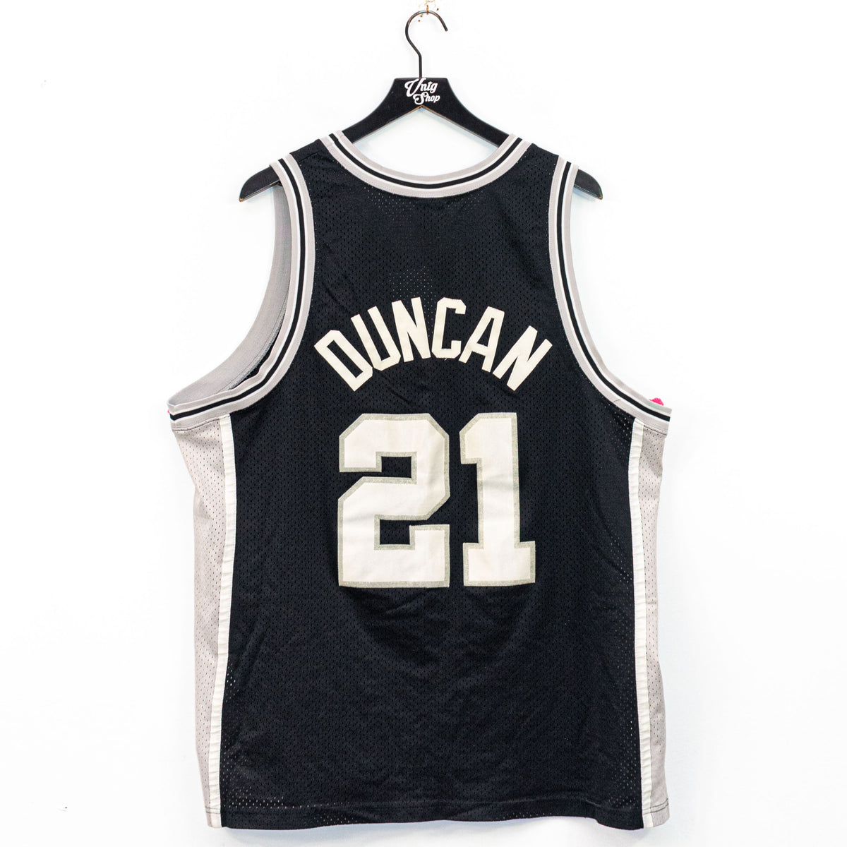 Mitchell Ness Tim Duncan San Antonio Spurs 21 Jersey Black 2002