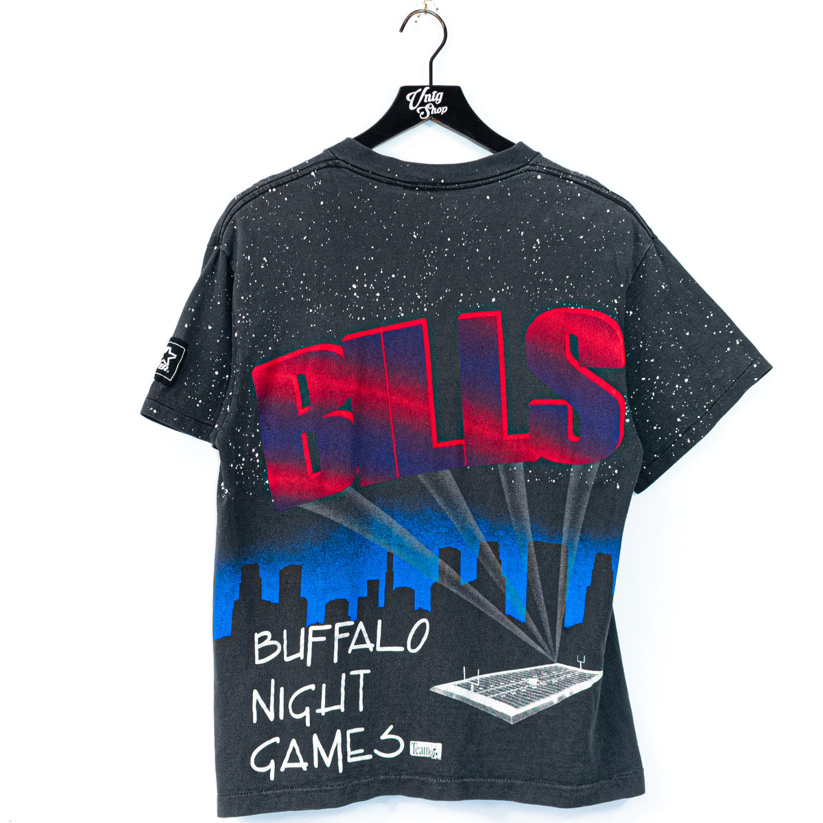 Starter Buffalo Bills Wordmark Button-Up T-Shirt