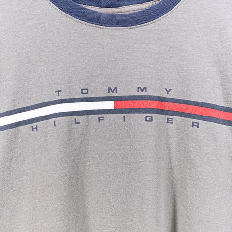 Tommy Hilfiger Flag Spell Out Tonal T-Shirt
