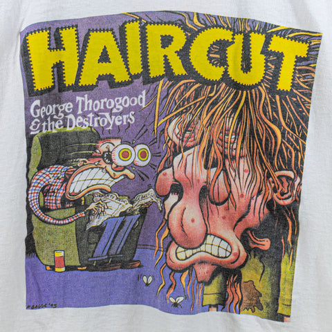 George Thorogood The Destroyers Haircut T-Shirt 1993 Band Tour Rock