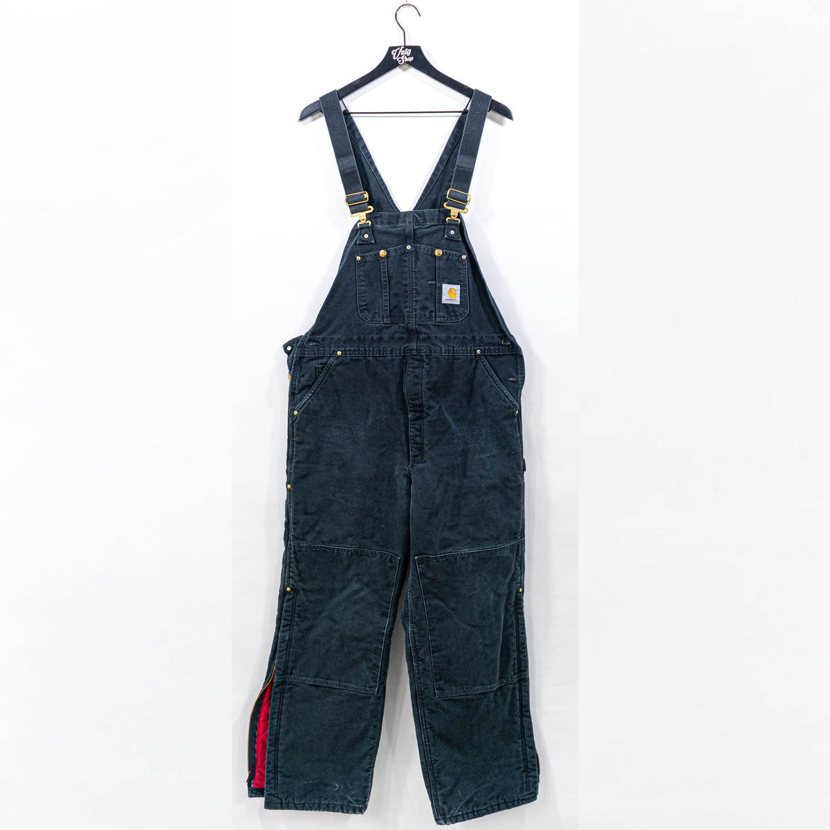 Carhartt R02 Bib Overalls Quilt Lined Union Made In USA VNTG Shop