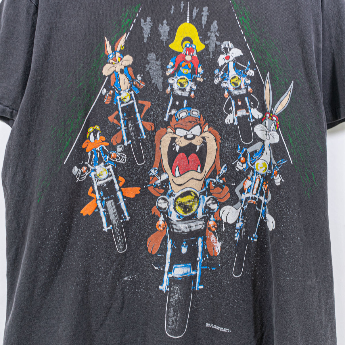 Warner Bros Looney Tunes Motorcycle T-Shirt Changes 1993 Biker