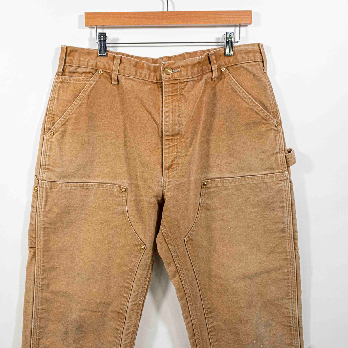 Carhartt Double Knee Jeans Made in USA Workwear– VNTG Shop