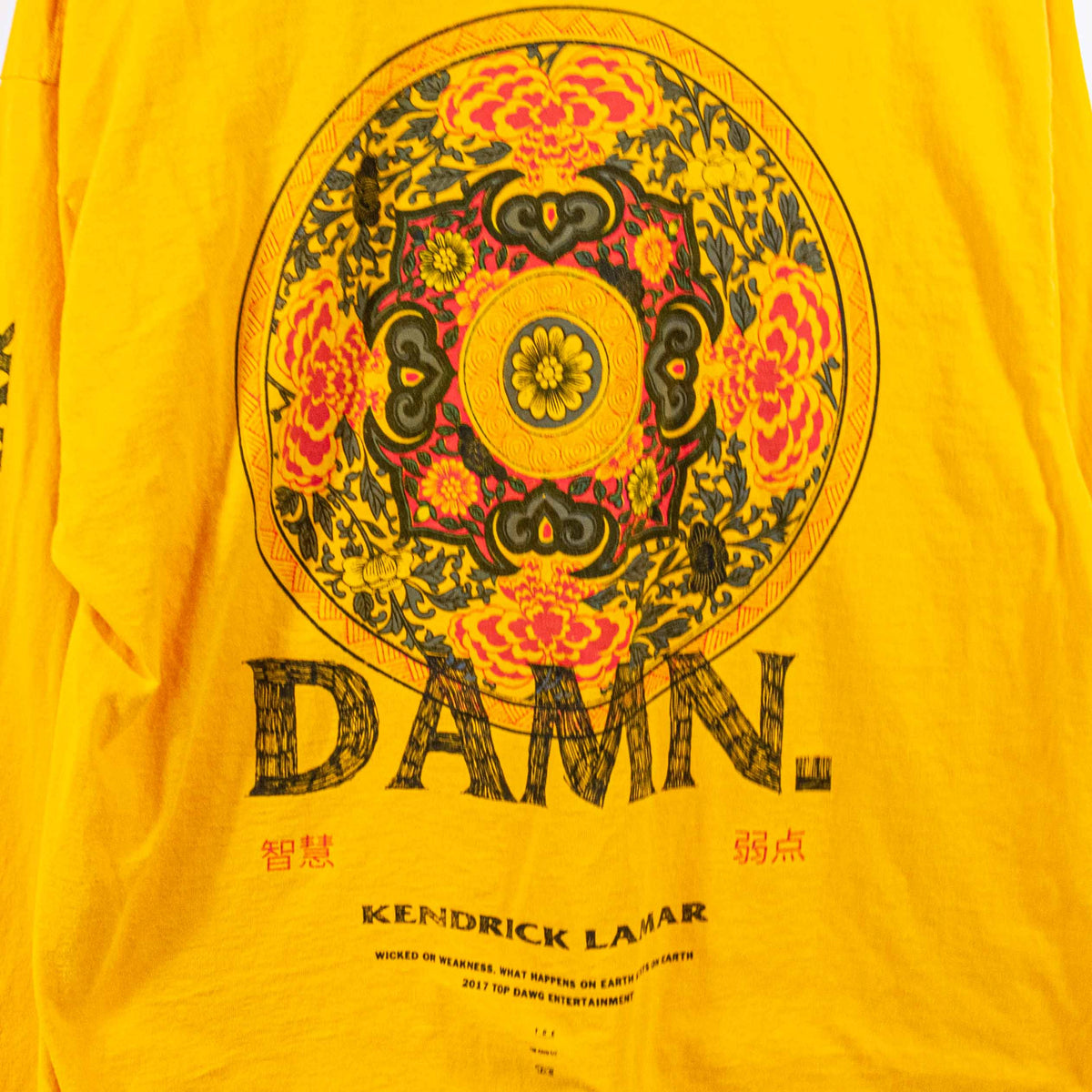 Kendrick Lamar Damn 2017 T-Shirt Long Sleeve TDE Top Dawg
