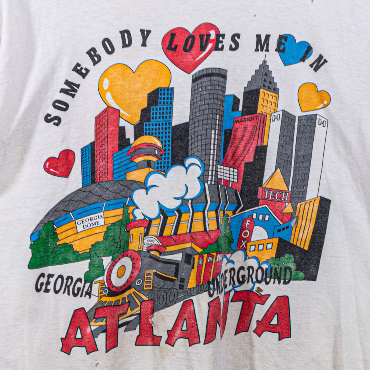 Atlanta Georgia Underground City Skyline T-Shirt– VNTG Shop