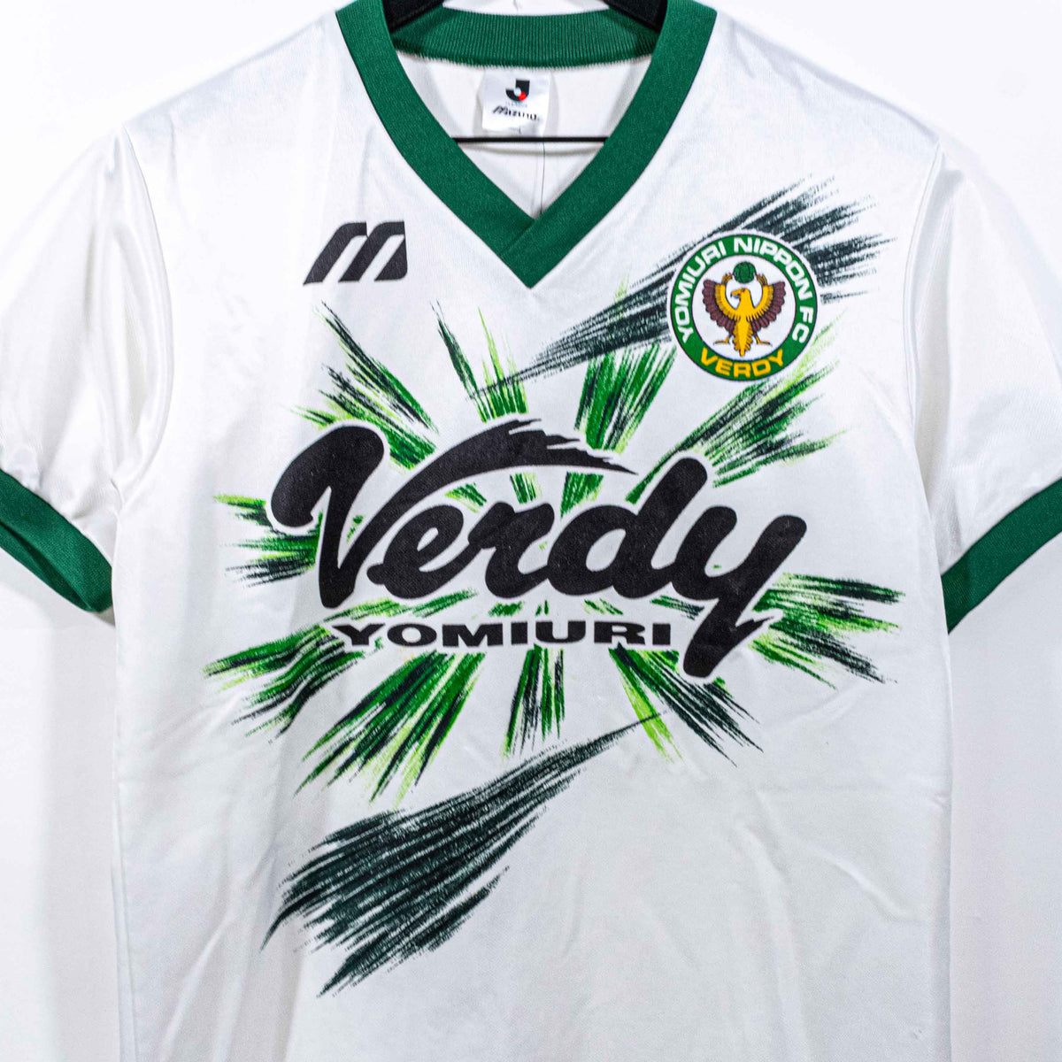 プロ着用　美品　Mizuno ユニフォーム　緑/白 8番 NEC Yomiuri Nippon FC Verdy Kawasaki Mizuno Jersey J League Japan 1994