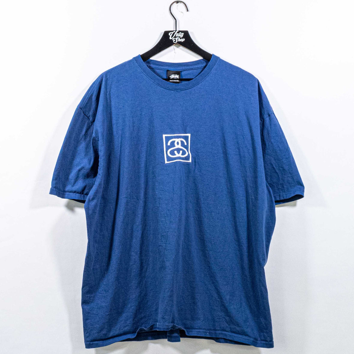 【STUSSY】SQUARED TEE Stussy Squared Logo T-Shirt– VNTG Shop