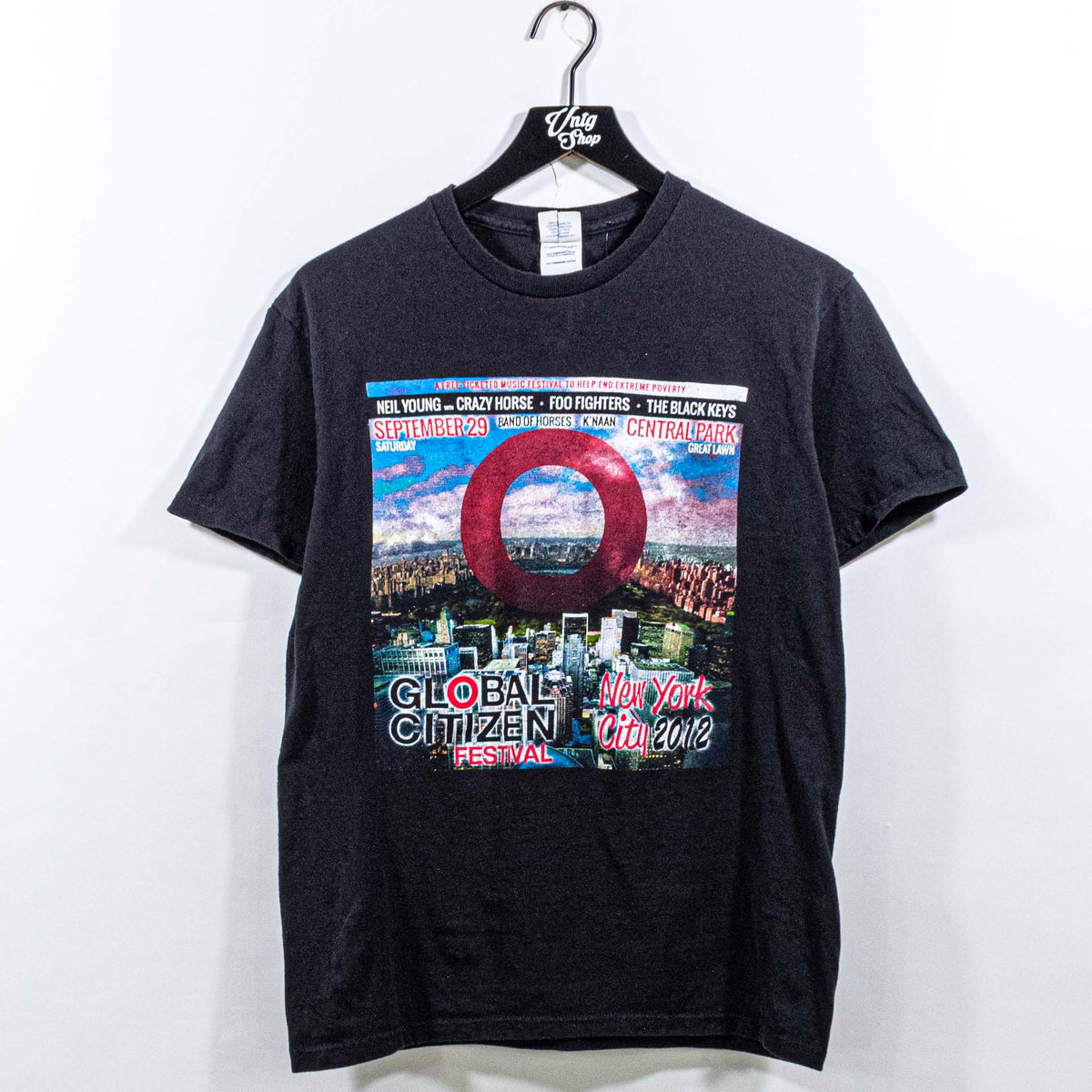 Neil Young Foo fighters イベント Tシャツ 2012年 Global Citizen Festival 2012 T-Shirt Foo Fighters Neil Young