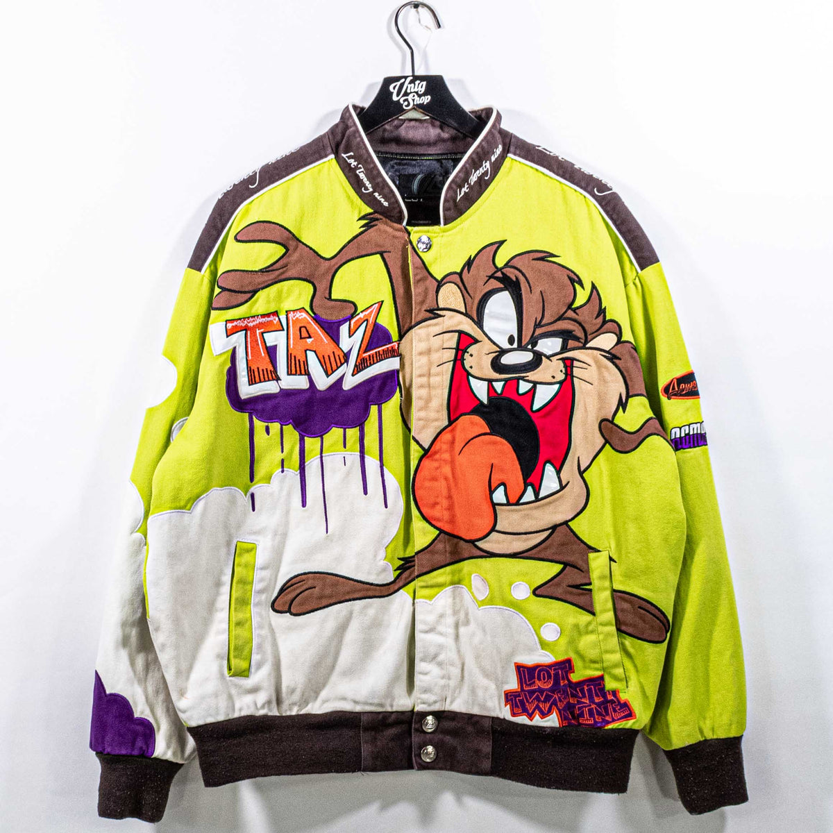 Lot29 Taz Looney Tunes Racing Jacket AOP– VNTG Shop Lot29 Taz Looney Tunes Racing Jacket AOP– VNTG Shop