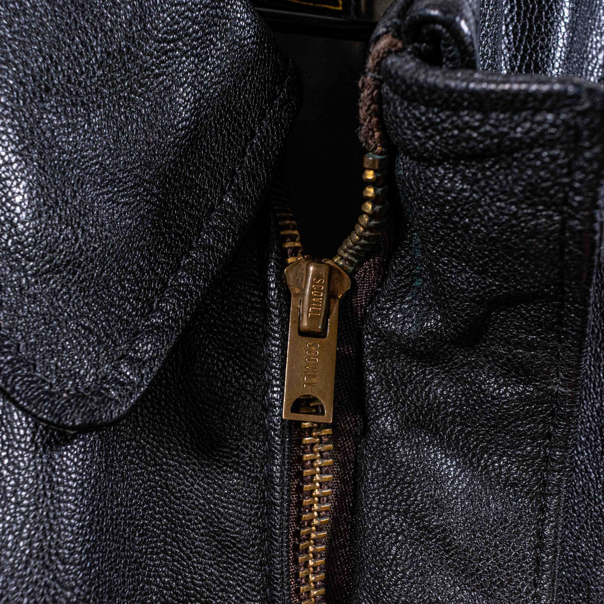 Eddie Bauer Leather A2 Bomber Jacket Goatskin Made in USA– VNTG Shop