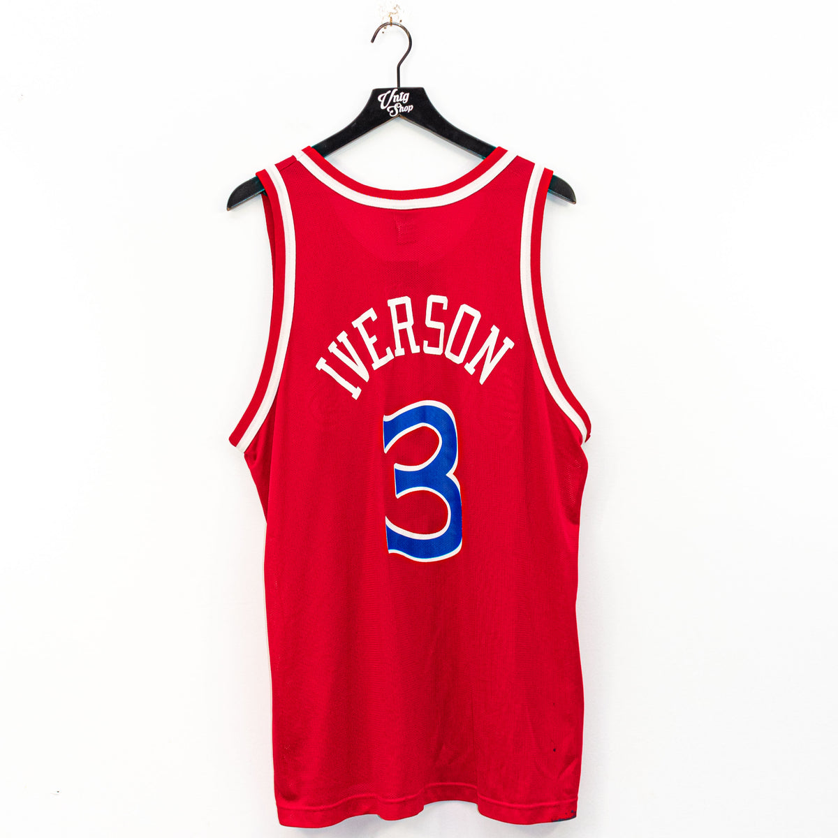 Philadelphia 76ers Authentic Allen Iverson Champion jersey size 48 XL