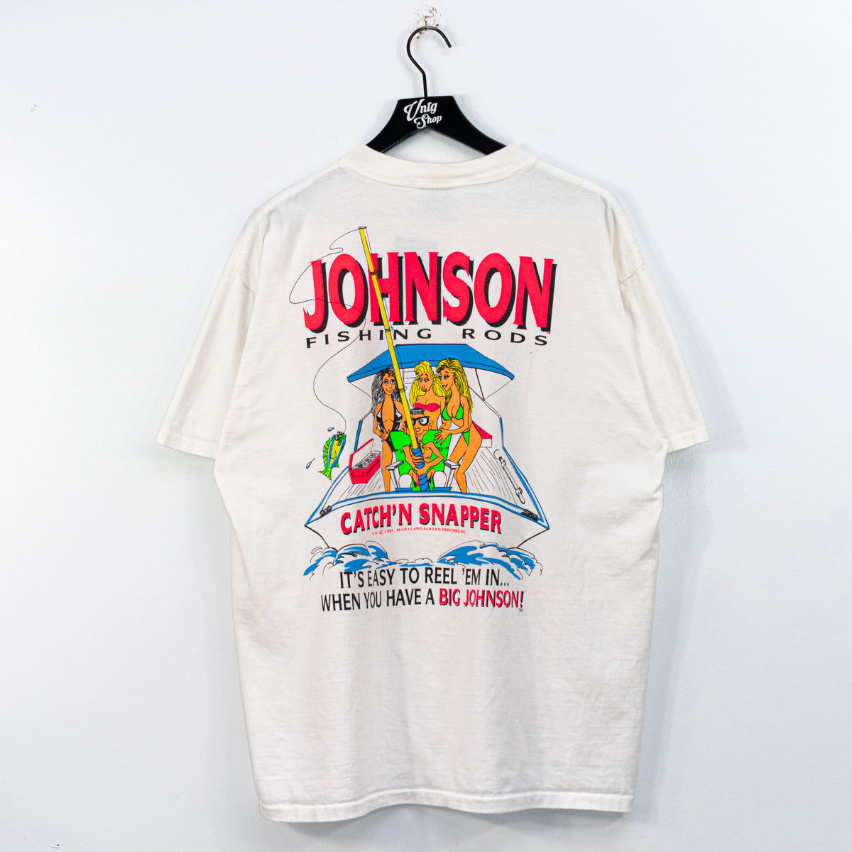 1991 Big Johnson Fishing Rods Catch'N Snapper T-Shirt– VNTG