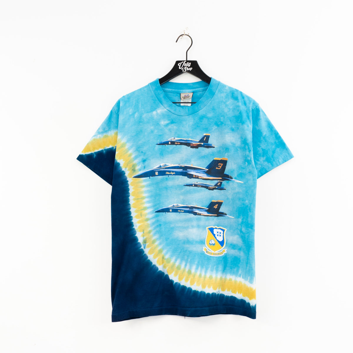 VNTG Shop Navy US Blue Dye Blue T-Shirt– Angels Liquid Tie