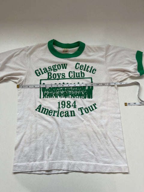 Glasgow Celtic Boys Club 1984 American Tour T-Shirt Soccer Futbol