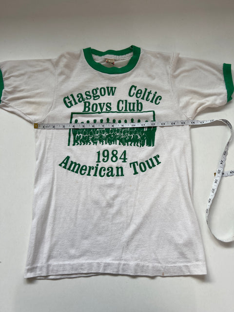 Glasgow Celtic Boys Club 1984 American Tour T-Shirt Soccer Futbol