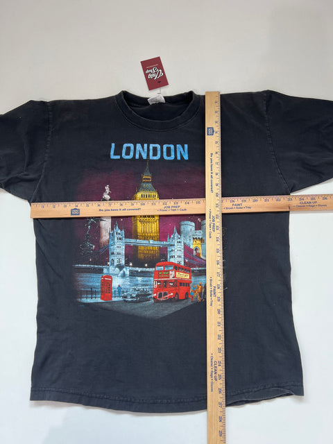 London Big Ben Tour Bridge Souvenir T-Shirt Zip It