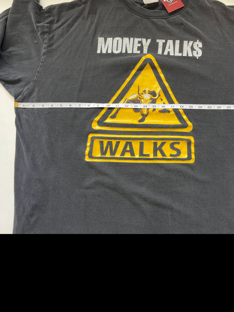 Money Talks BS Walks T-Shirt Hip Hop Baggy