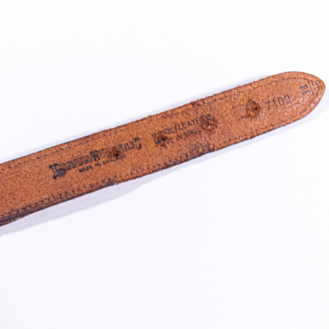 Banana Republic Wool Leather Safari Belt Made in England
