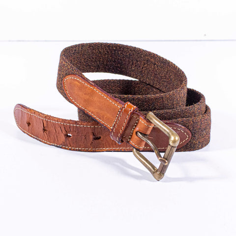 Banana Republic Wool Leather Safari Belt Made in England