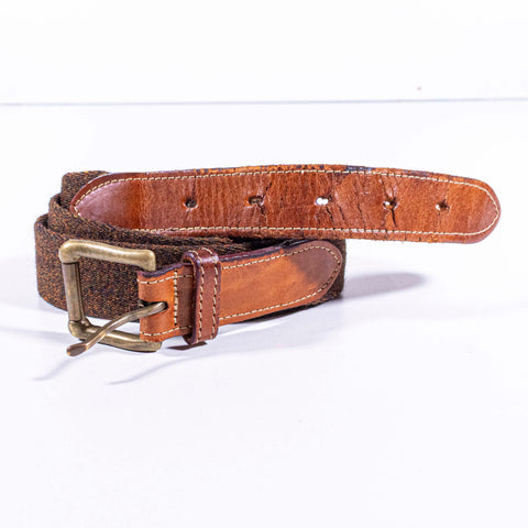 Banana Republic Wool Leather Safari Belt Made in England
