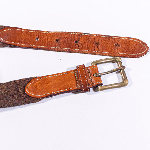Banana Republic Wool Leather Safari Belt Made in England
