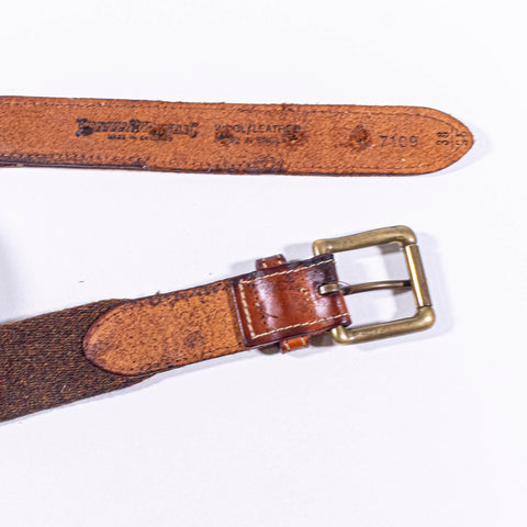 Banana Republic Wool Leather Safari Belt Made in England