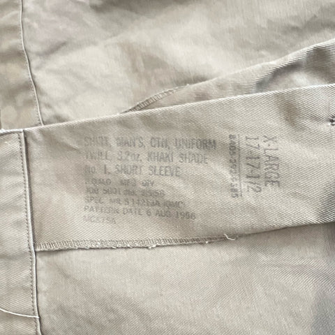 US Army Military Twill Utility Short Sleeve Shirt