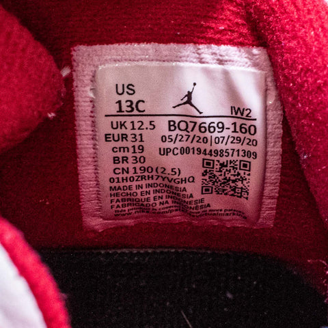 Jordan 4 OG PS Retro Fire Red Sneakers BQ7669-160