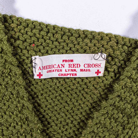 WWII American Red Cross Wool Sweater Vest