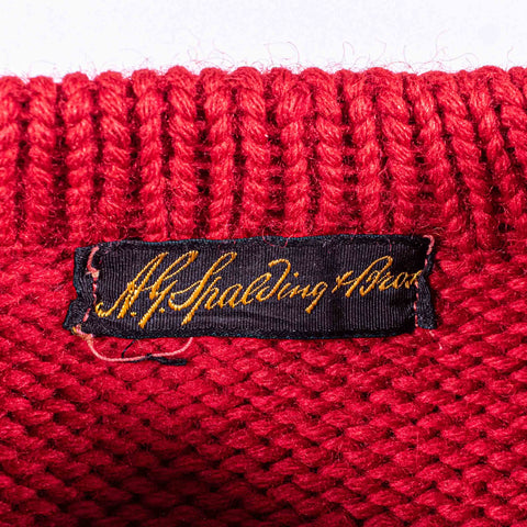1930s Rutgers University AG Spalding Knit Sweater
