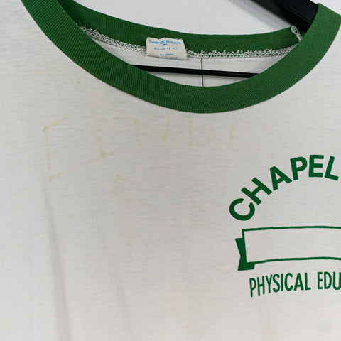 Champion Blue Bar Chapel Hill Physical Education Thrashed Ringer T-Shirt