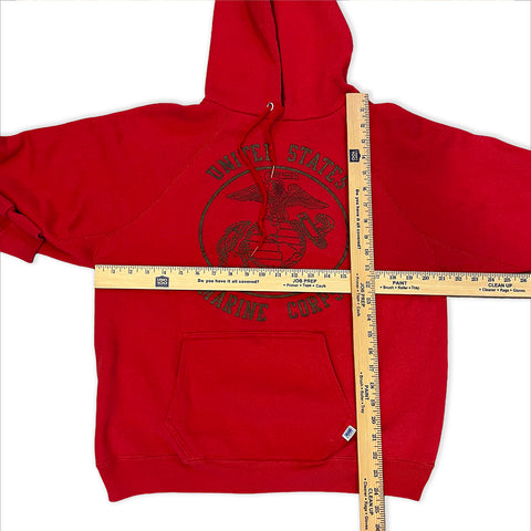 United States Marine Corp Discus Raglan Hoodie Sweatshirt