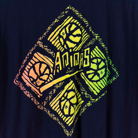 Adidas Abstract Basketball Spell Out T-Shirt