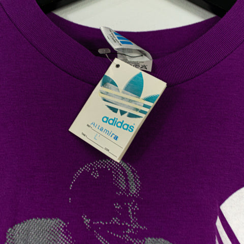 Adidas Original Trefoil Football Player Silhouette Big Print T-Shirt