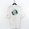 Adidas Three Stripe Abstract Pop Art Logo Double Sided Made In Portugal T-Shirt