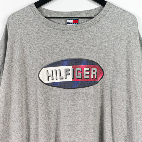 Tommy Hilfiger Oval Flag Spell Out Logo T-Shirt