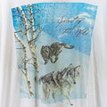 Human-i-Tees Spirit of The Wild Wolf Distressed T-Shirt