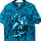 Horse Lightning Big Print Tonal Tie Dye T-Shirt