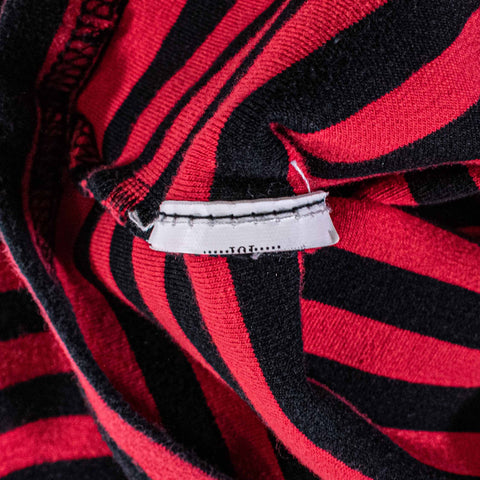 Michiko London Striped Stretch Long Sleeve Top