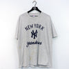 New York Yankees Logo Spell Out Distressed Thrashed T-Shirt