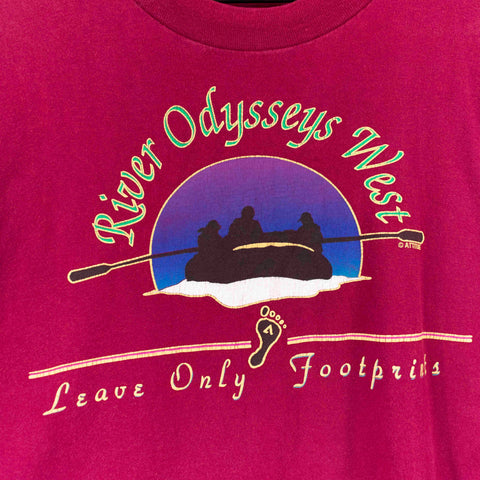 River Odysseys West Leave Only Footprints T-Shirt