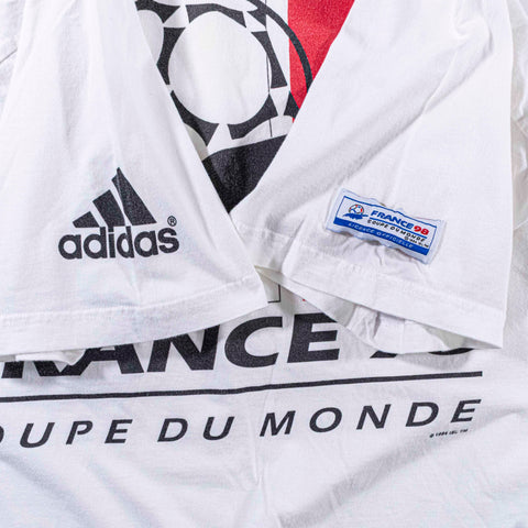 1998 Adidas France World Cup Coupe Du Monde T-Shirt