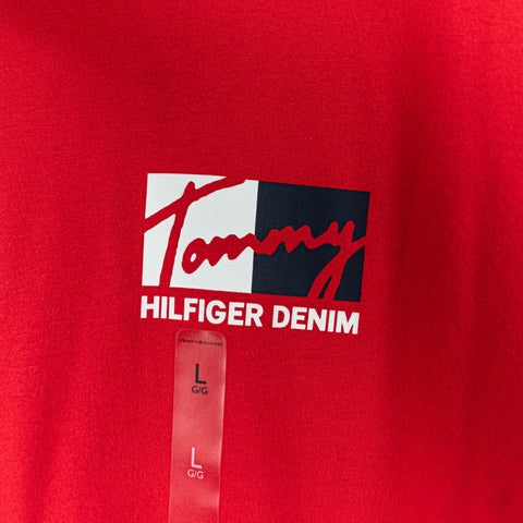 Tommy Hilfiger Denim Hooded Short Sleeve T-Shirt